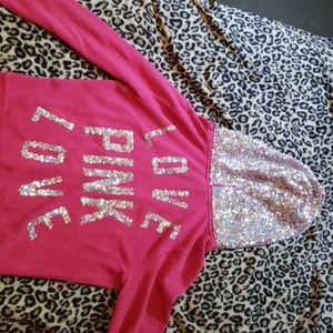 Victoria secret Pink sparkle hoodie